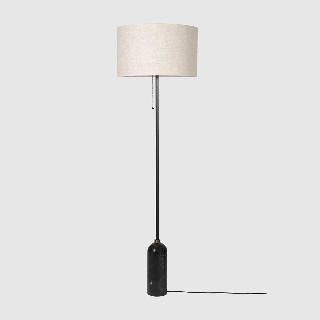 Gravity Floor Lamp Blackened Steel Base