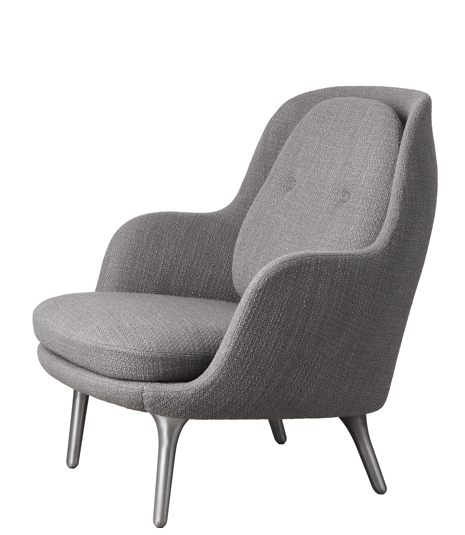 Fri Easy Chair - Brushed Aluminium