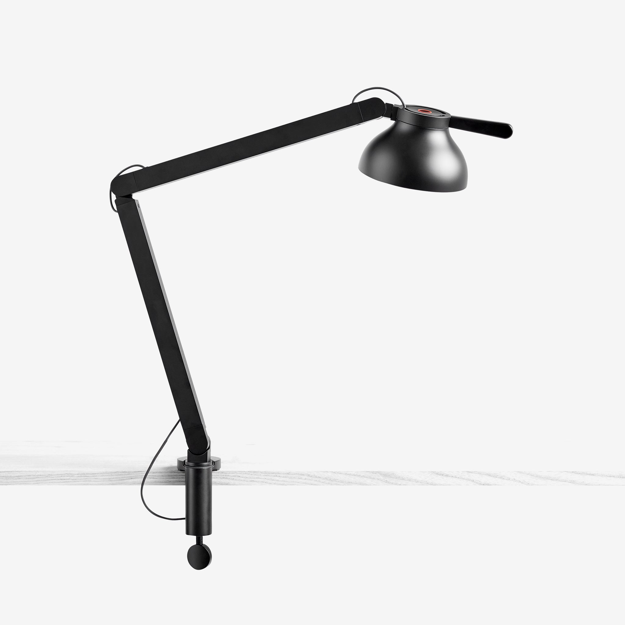 PC double arm with clamp