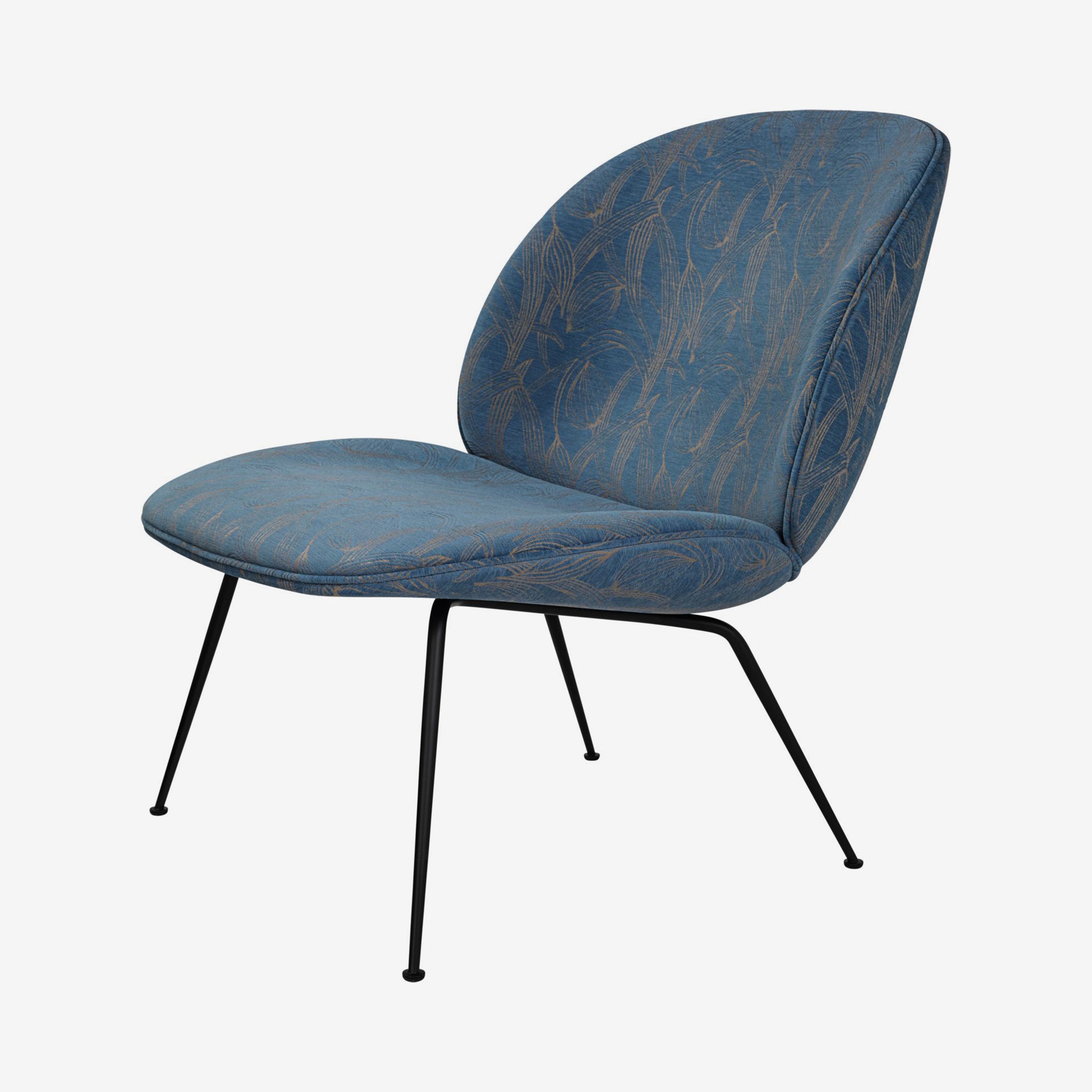 Beetle Lounge, Black Matt Conic Base