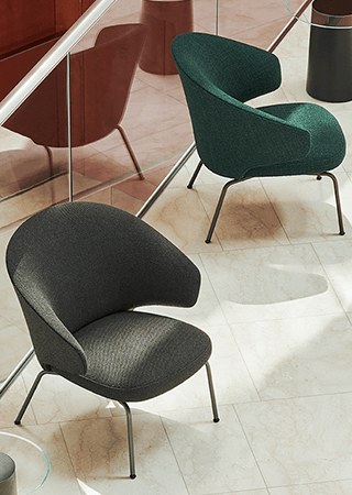 Let Lounge Chair - Steel Legs