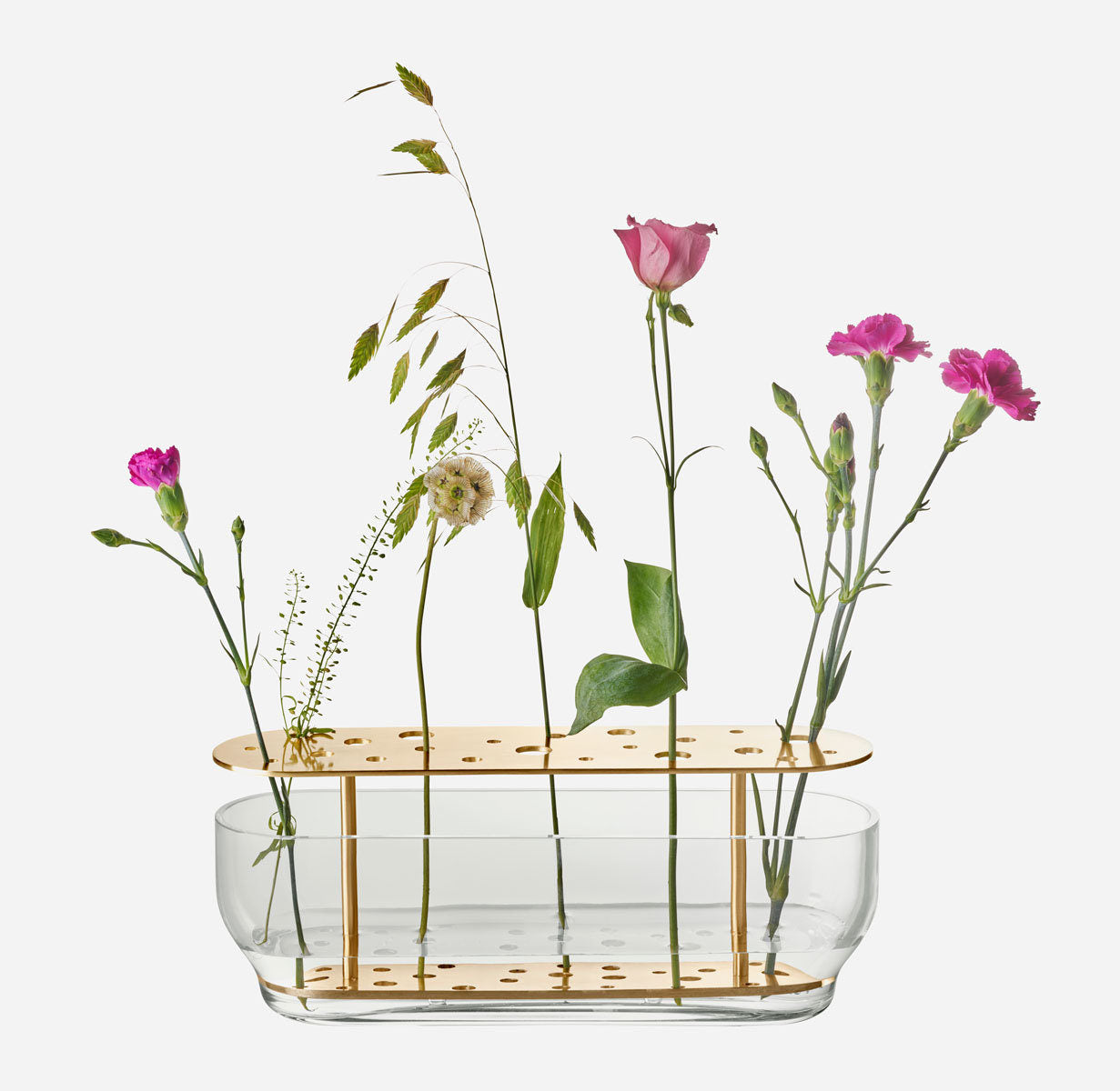 Ikebana Vase Long - Brass