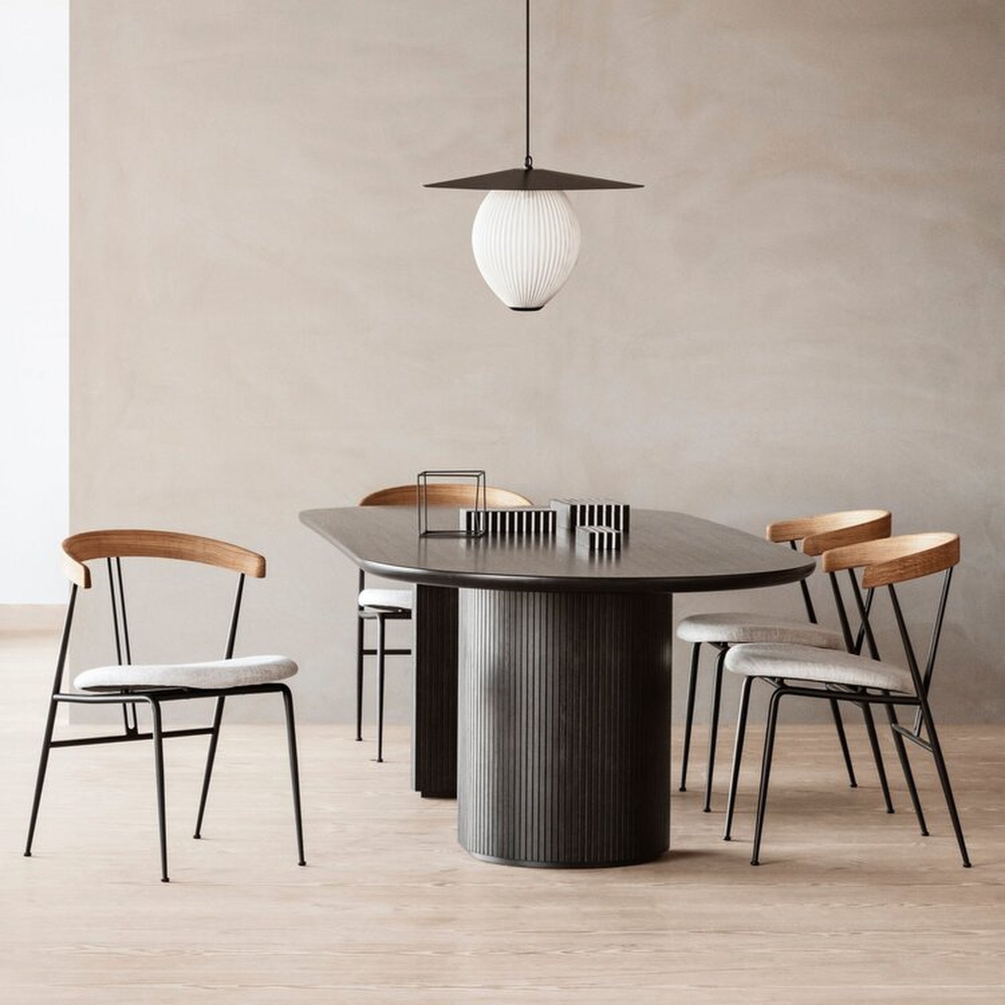 Violin Dining Chair Seat Upholstered