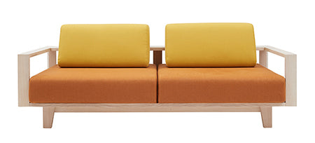 Wood 2-Seater Sofa/Sofa Bed