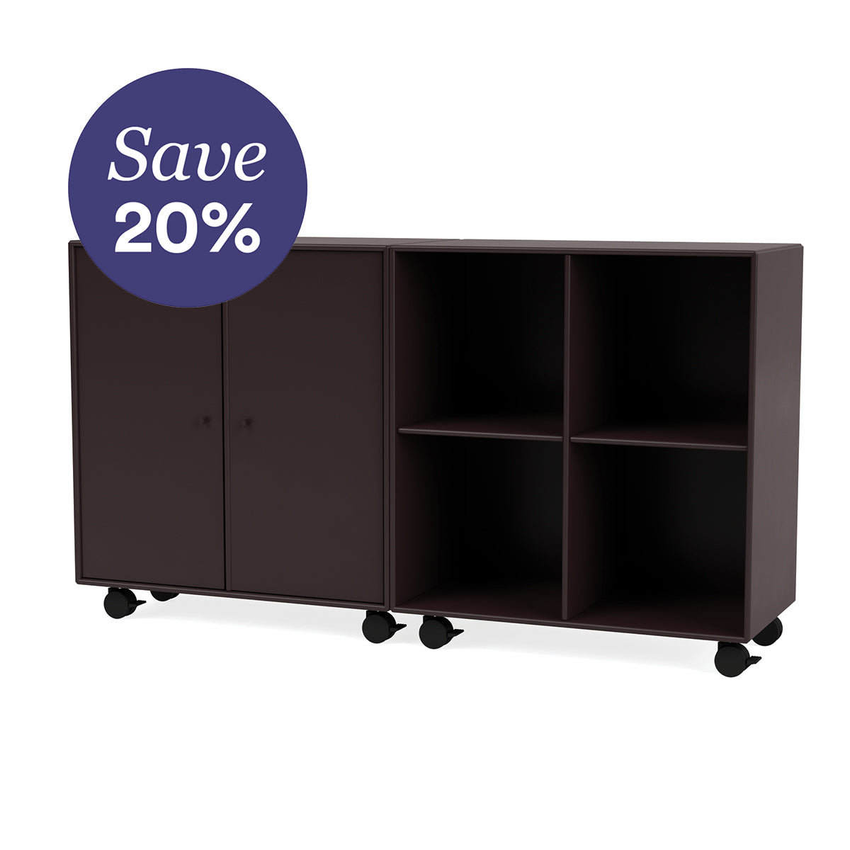 Pair Side Board Castors