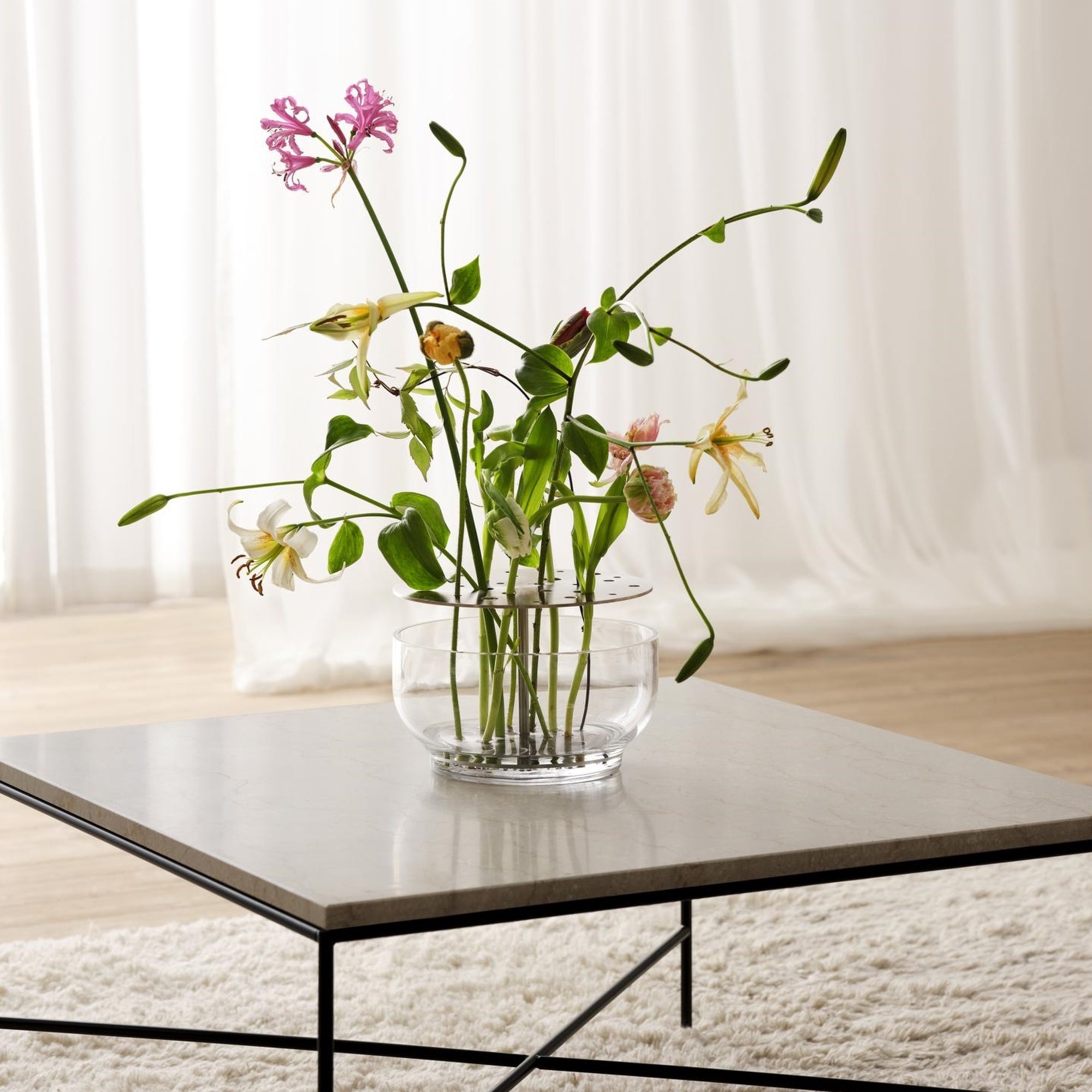 Ikebana Vase - Large w/ Stainless Steel