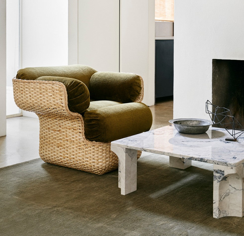 Basket Lounge Chair - Fully Upholstered