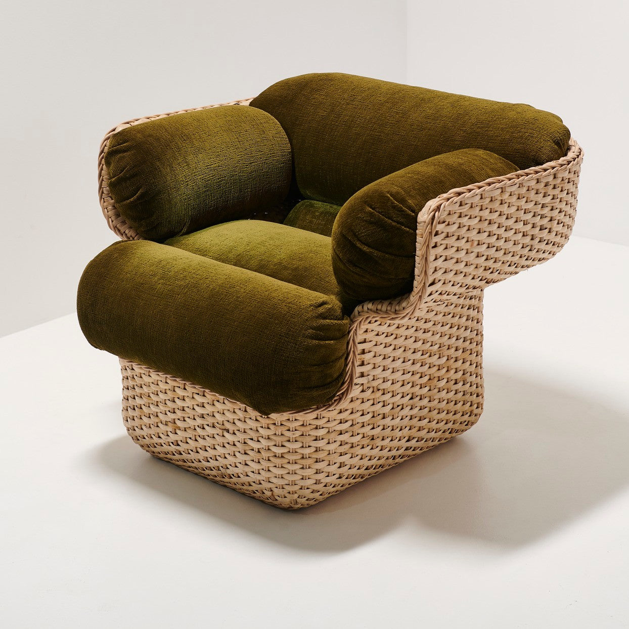 Basket Lounge Chair - Fully Upholstered