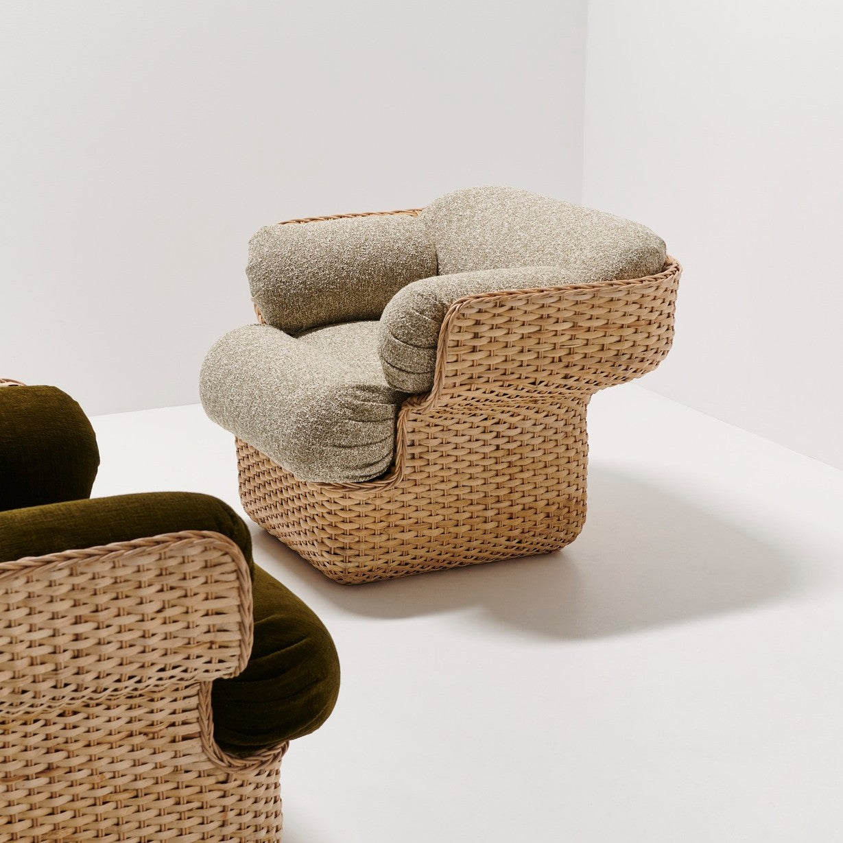 Basket Lounge Chair - Fully Upholstered