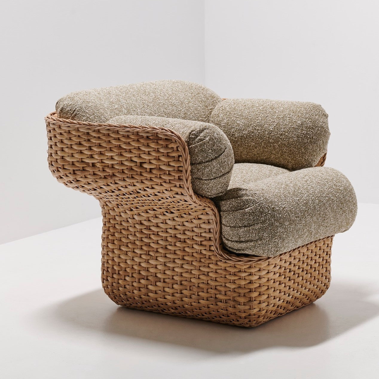 Basket Lounge Chair - Fully Upholstered