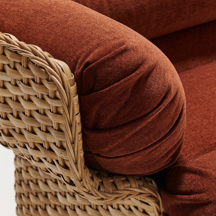 Basket Sofa - Fully Upholstered, 3-Seats