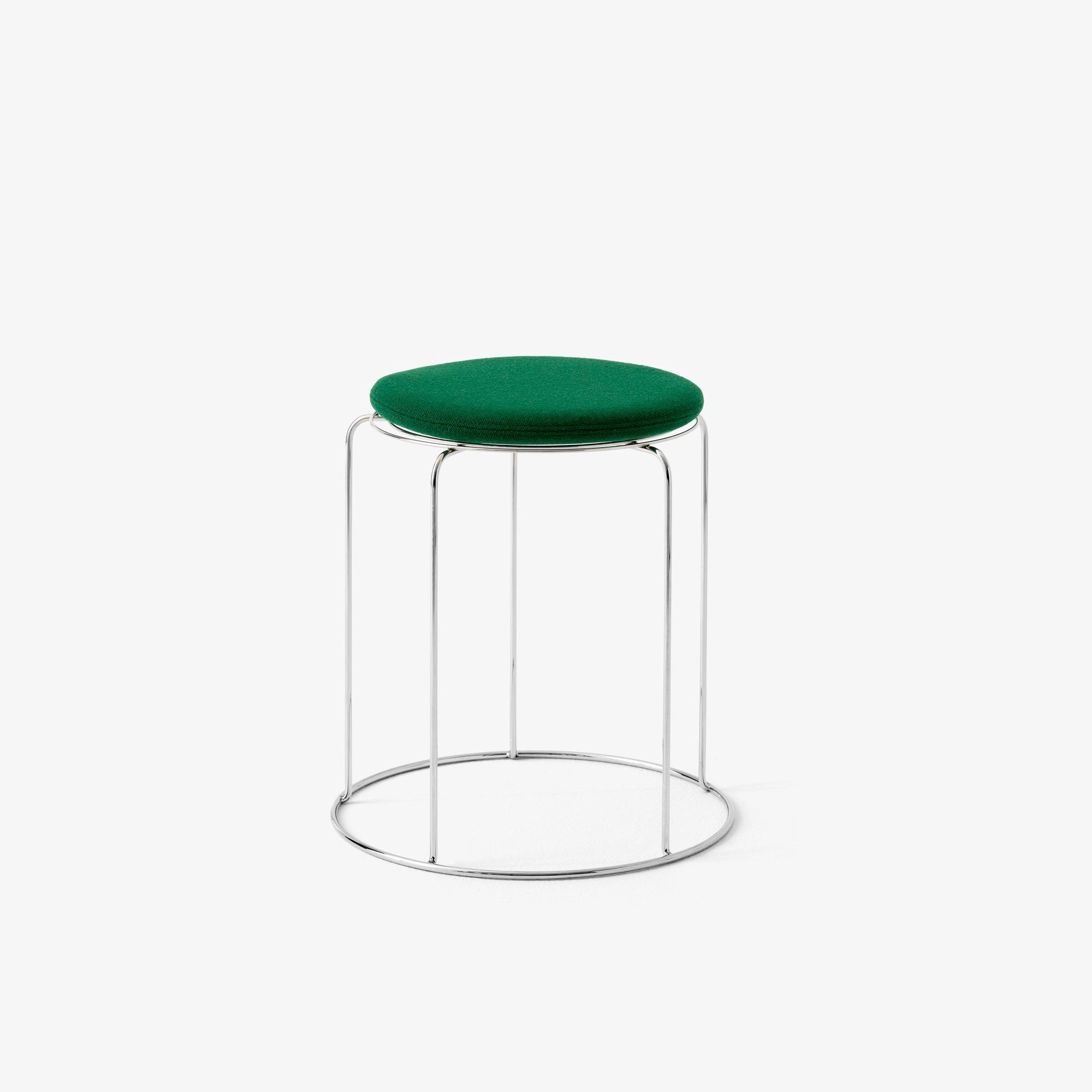 Wire Stool VP11, Seat Pad Ø: 36cm
