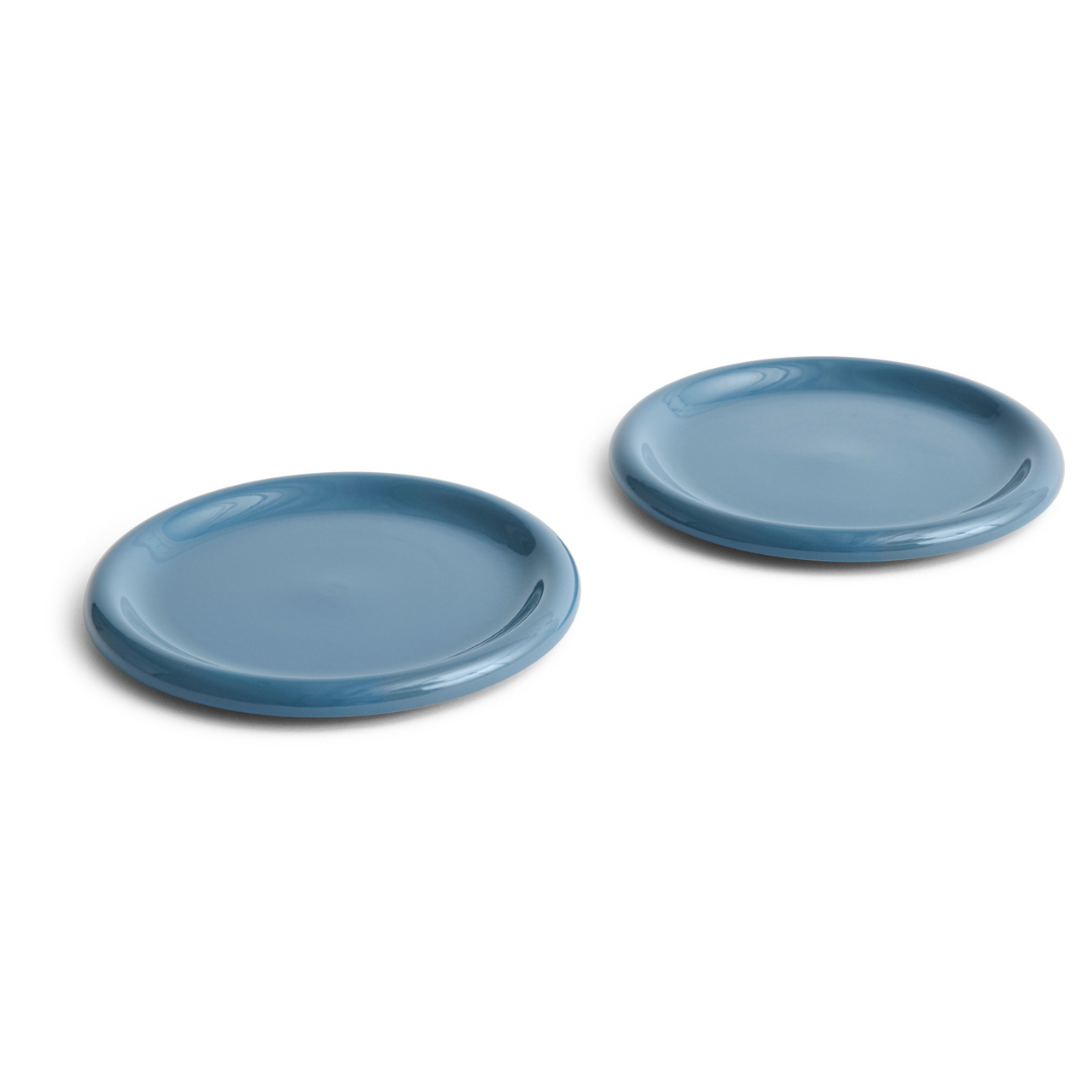 Barro Plate, Ø24 Dark Blue (Set of 2)