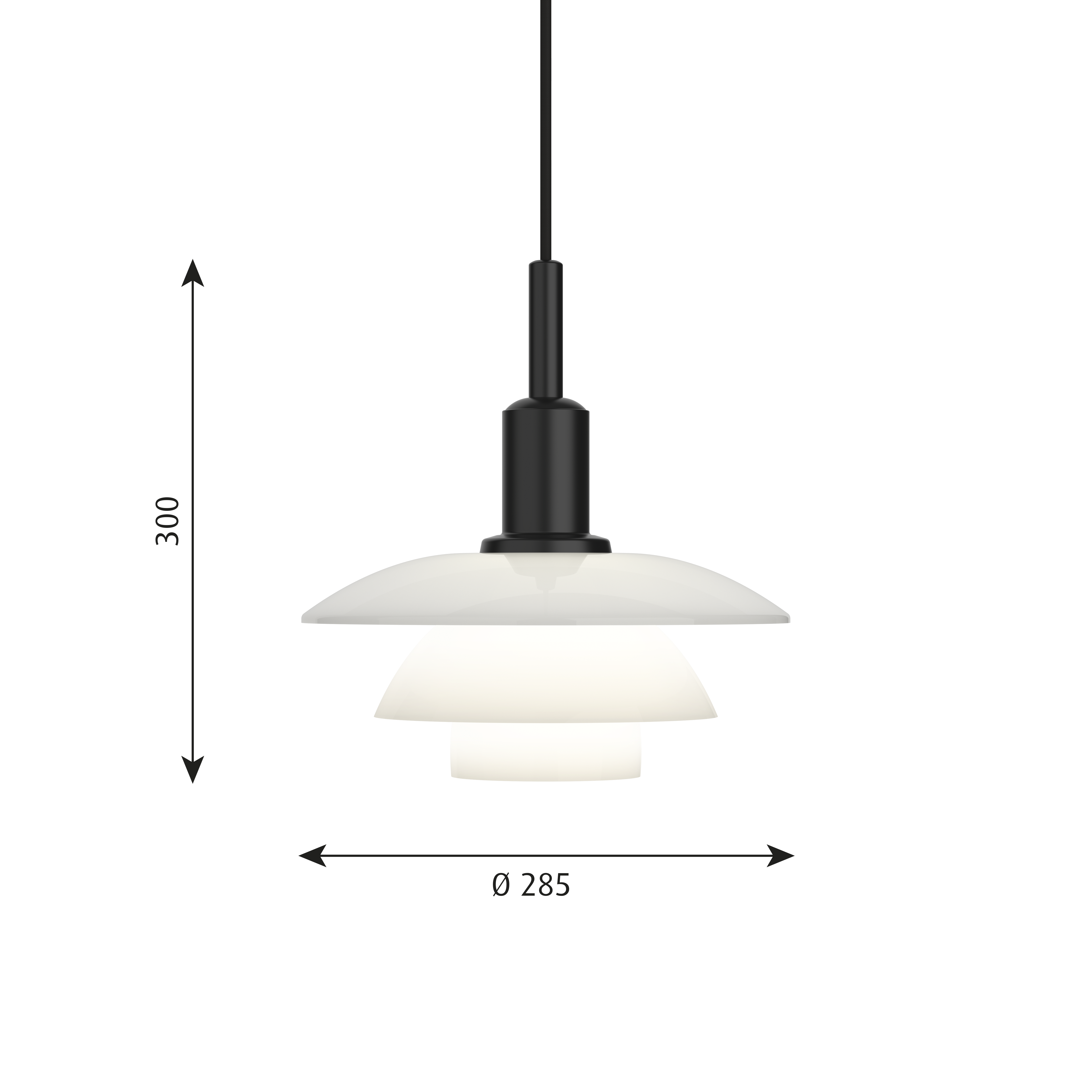 PH 3/3, Pendant Light, 60W, E27