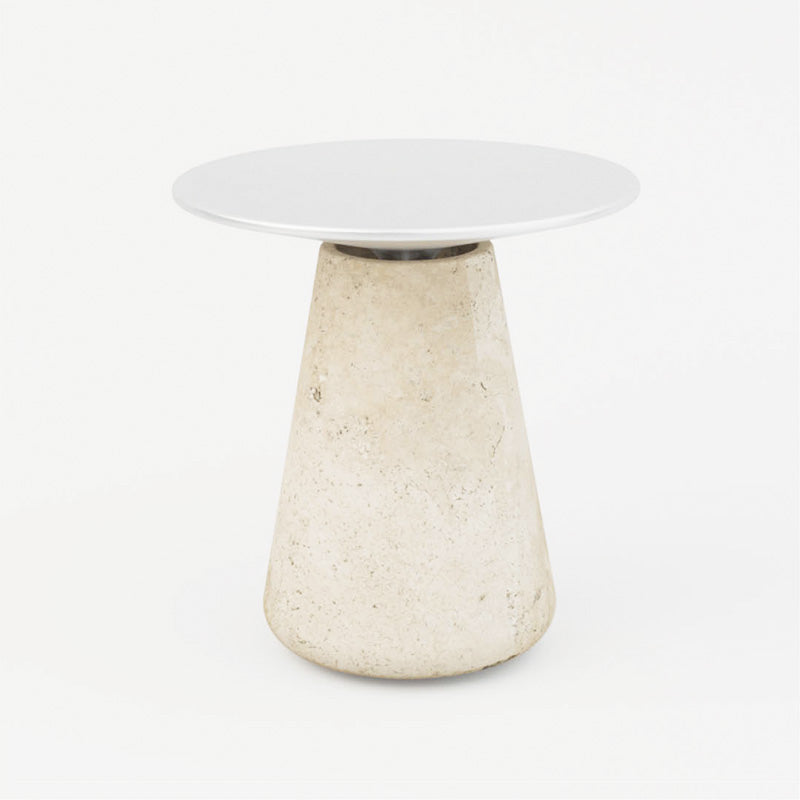 UMBO Oil Burner - Travertine Brushed Alu