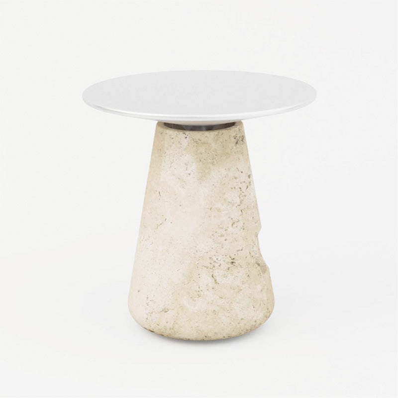 UMBO Oil Burner - Travertine Brushed Alu