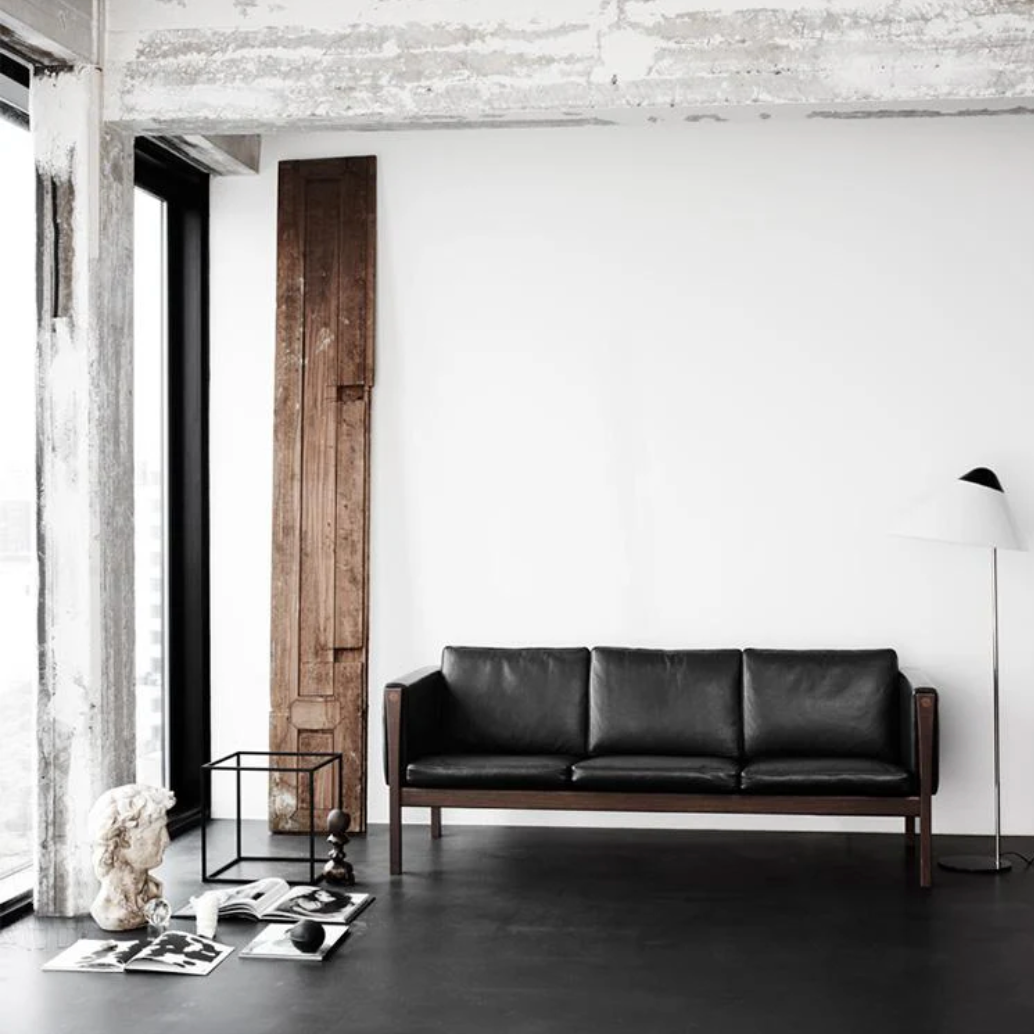 CH163 - 3 Seat Sofa (For Walnut Base)