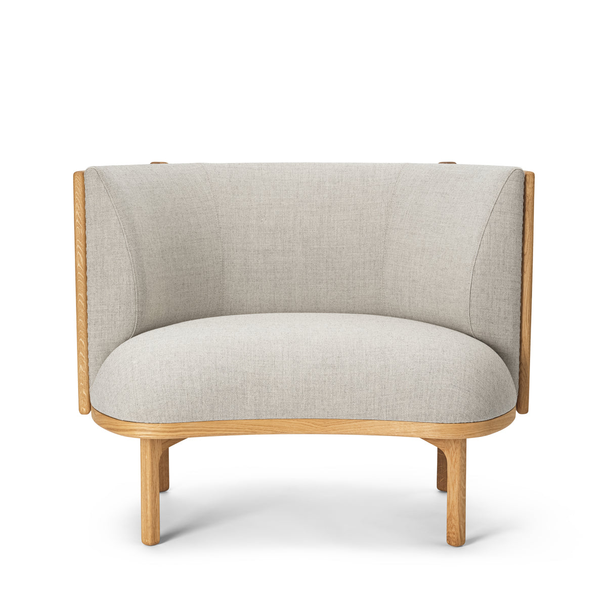 RF1904 Sideways Lounge Chair In Oak Base