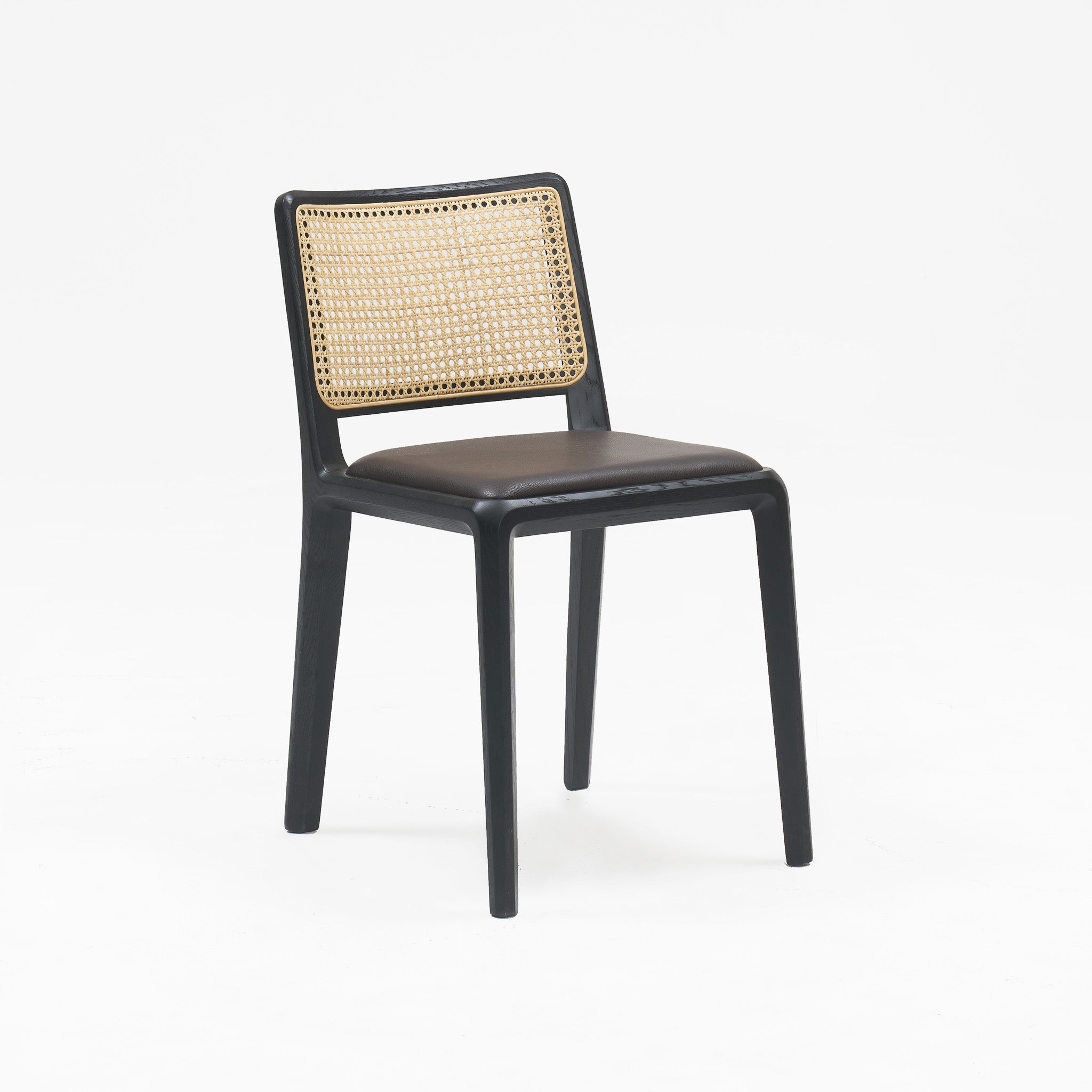 Boardwalk Chair Rattan B UPH S Black Oak