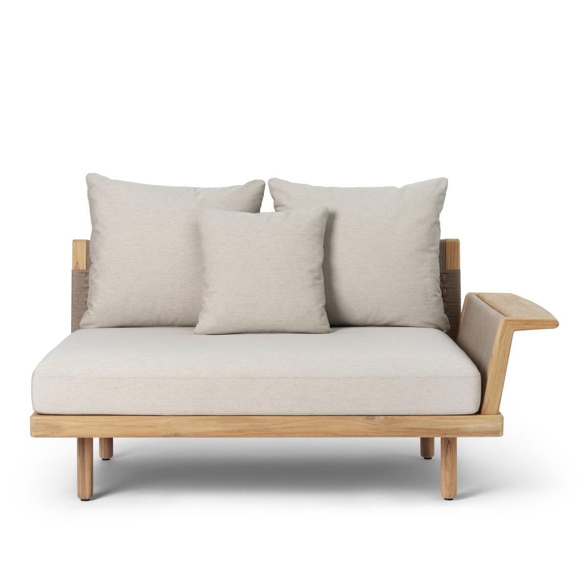 E510 Embrace Outdoor Lounge w. Arm- Teak