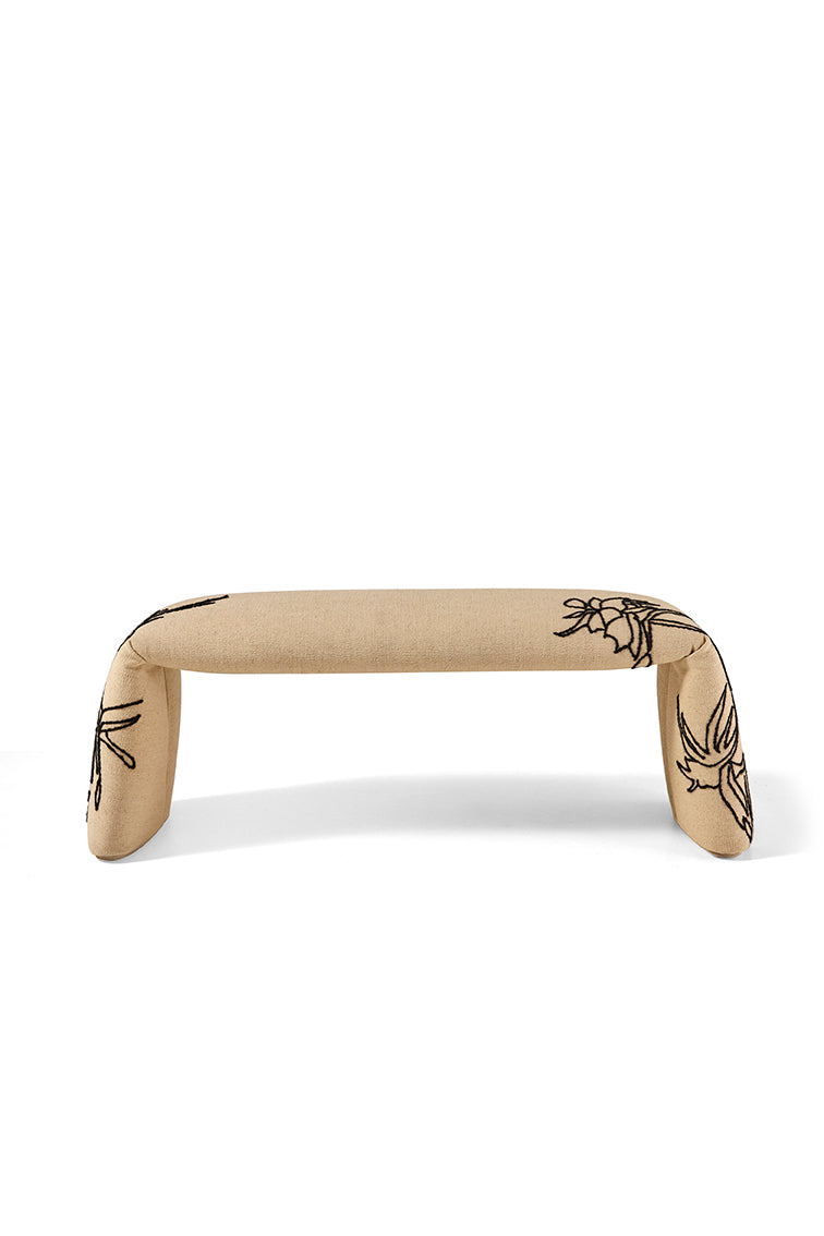 Folded Bench - Large, Flowers