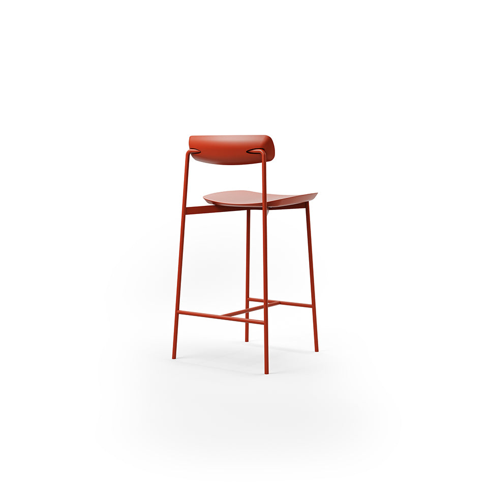 Sia Outdoor 650 Stool - Terra red
