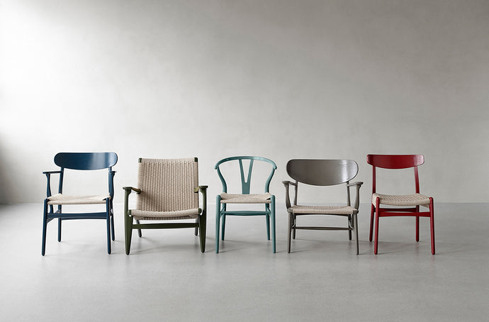 Ilse Crawford Dresses Hans J. Wegner's Earliest Design In New Colours. Carl Hansen and Son's First Masterpieces Reimagined.
