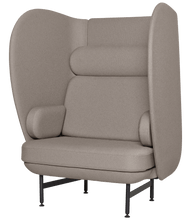 Plenum 1 Seater Sofa, black powdercoat
