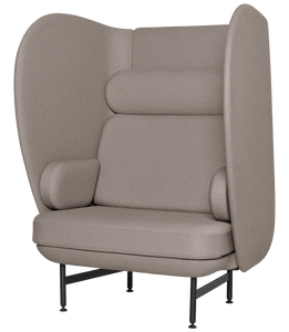 Plenum 1 Seater Sofa, black powdercoat
