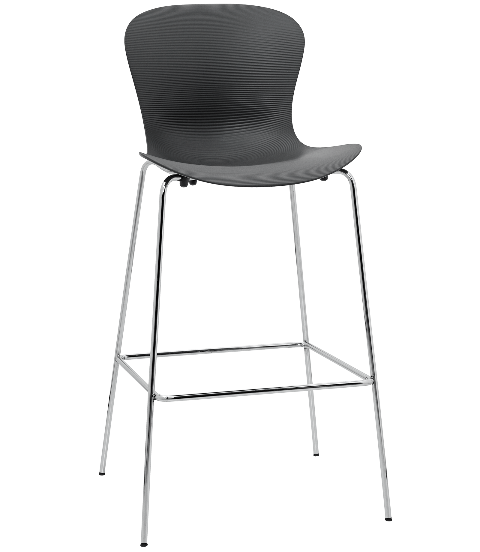 NAP Bar Stool, Chrome Base, n/arms