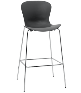 NAP Bar Stool, Chrome Base, n/arms