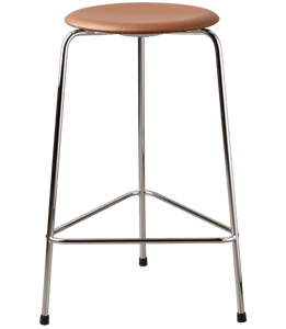 High Dot™ Stool Walnut Leather with Chrome