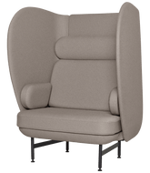 Plenum 1 Seater Sofa, Black Powdercoat