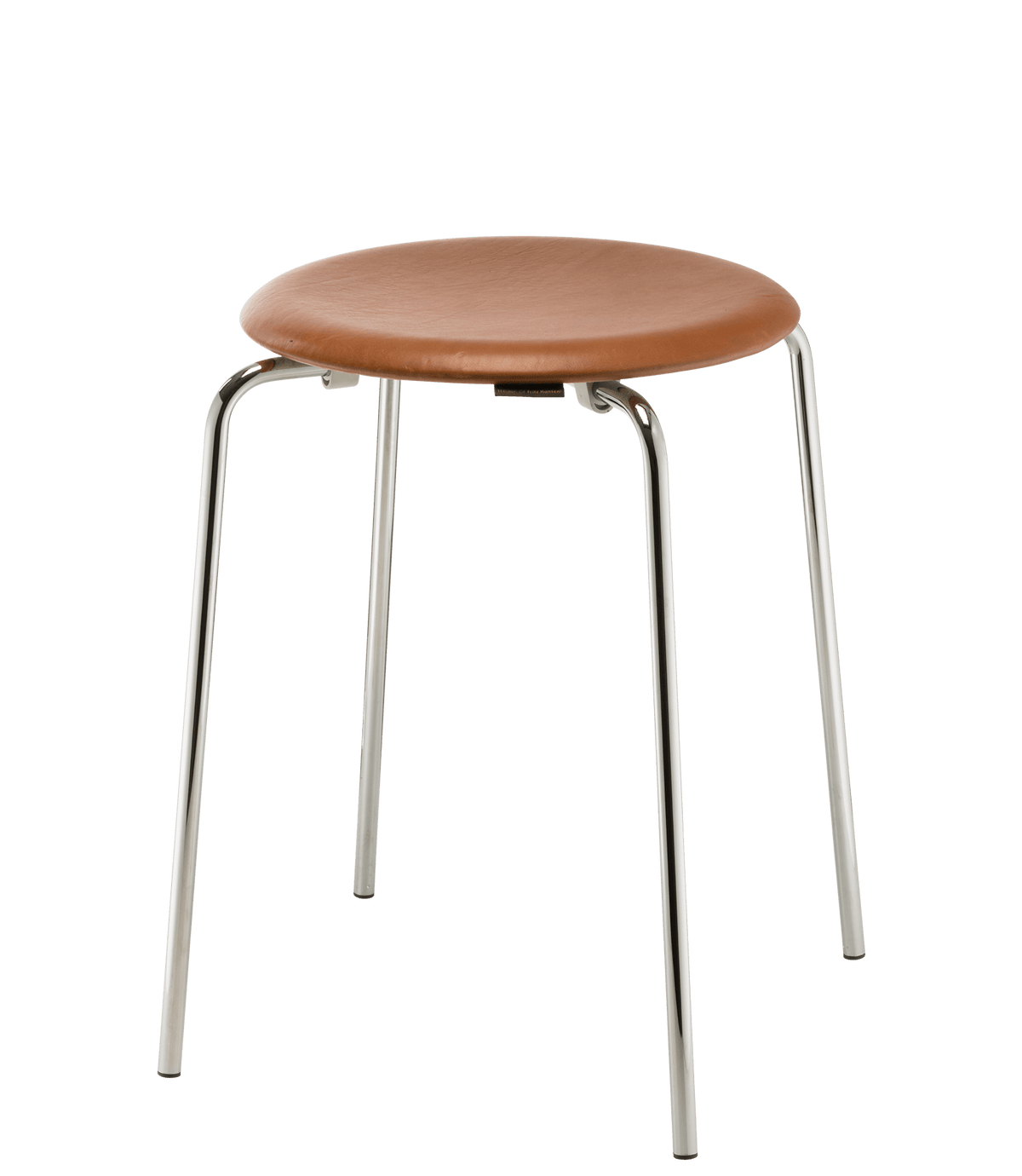 Dot Stool, Walnut Leather
