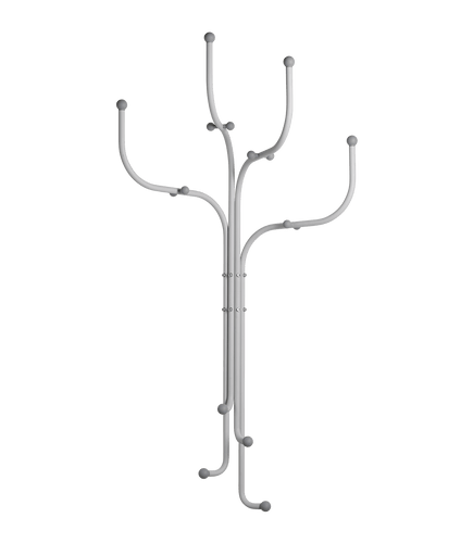 Coat Tree Wall Light Grey