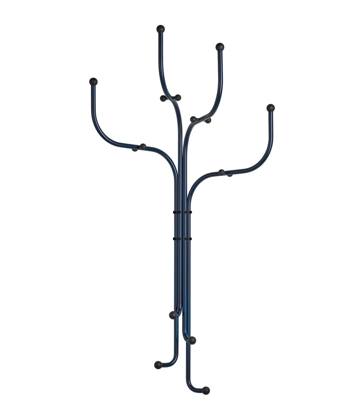 Coat Tree Wall - Dark Blue/Black Knobs