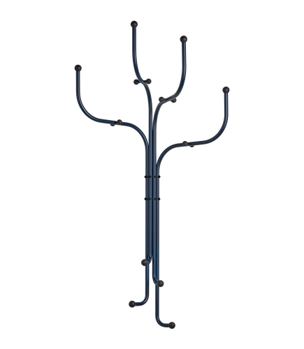 Coat Tree Wall Dark Blue