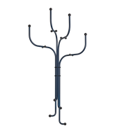 Coat Tree Wall - Dark Blue/Black Knobs