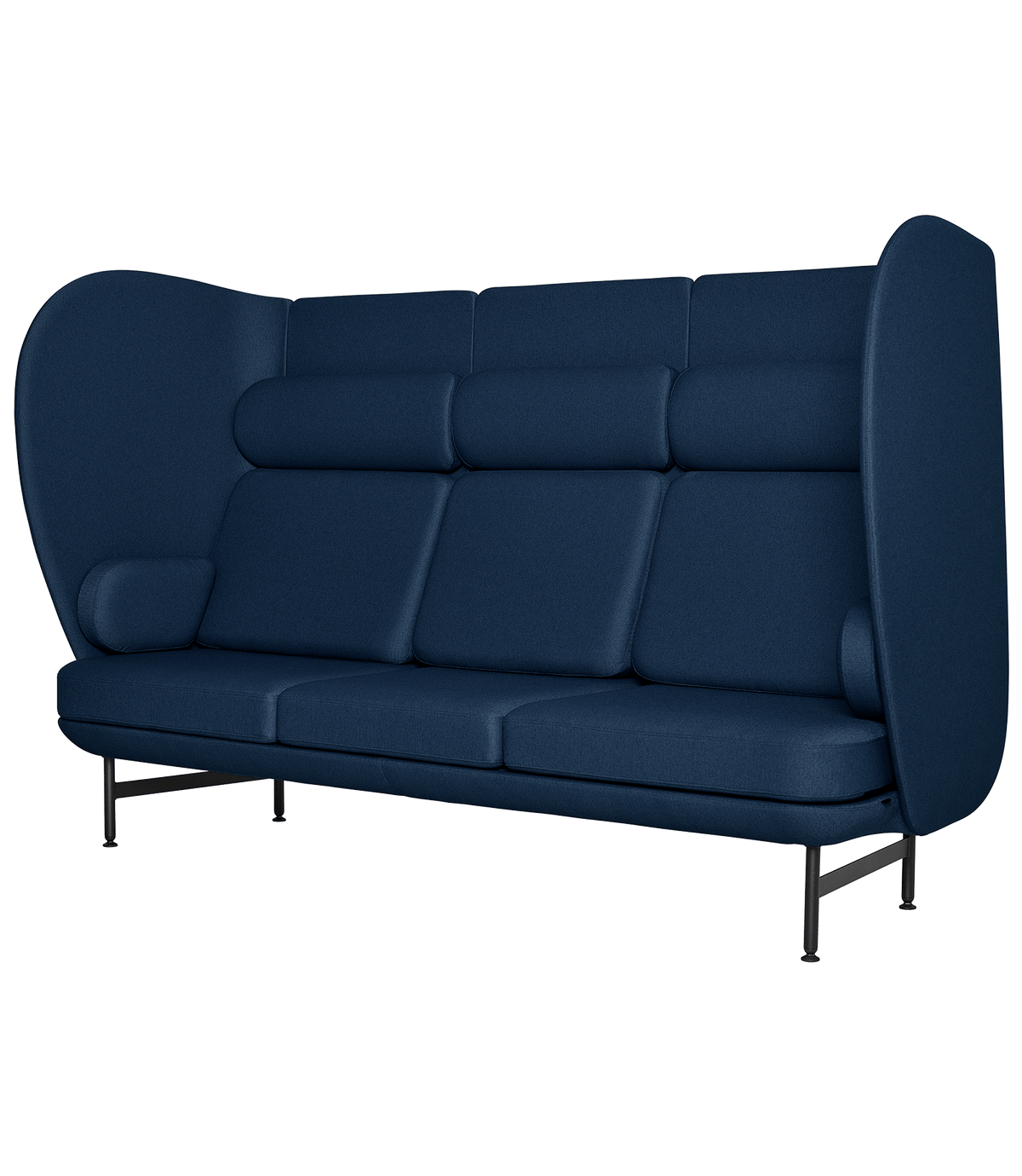 Plenum 3 Seater Sofa, Black Powdercoat