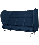 Plenum 3 Seater Sofa, Black Powdercoat
