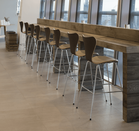 Series 7, Bar Stool, Front Upholstery