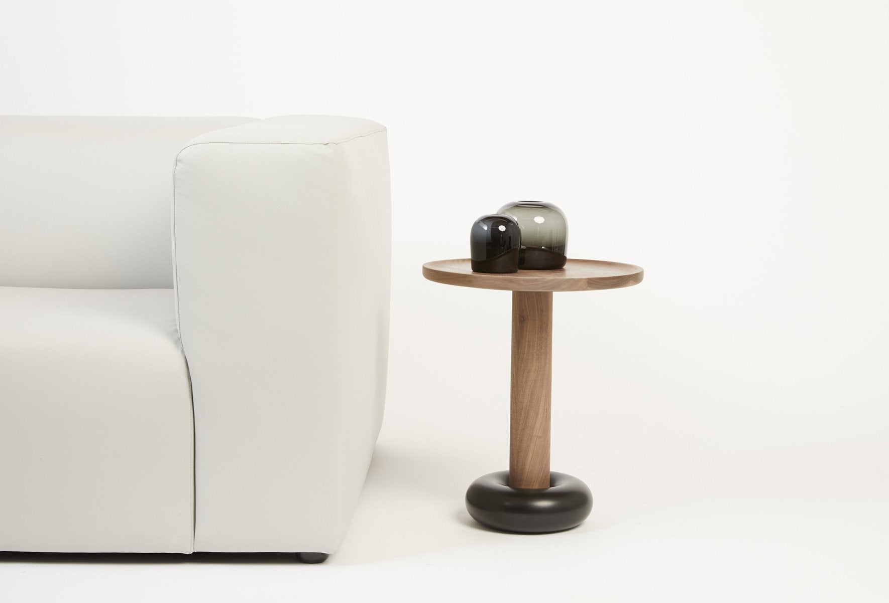 Donut Side Table - Walnut