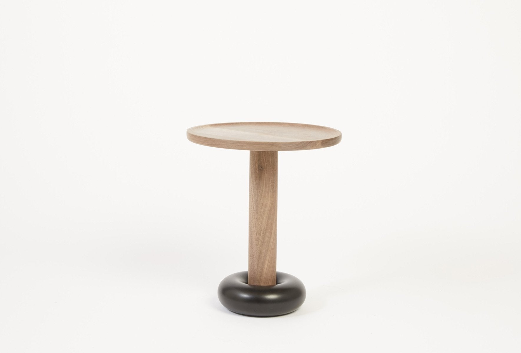 Donut Side Table - Walnut