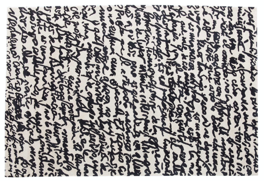 Black on White Manuscrit - 200x300cm