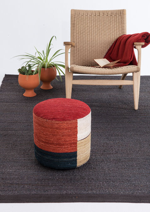 Kilim Pouf 39x39x40 cm