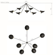 Ceiling Lamp Spider 7 Still Arms