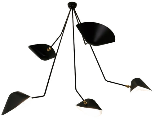 Ceiling Lamp Spider 5 Still Angled Arms