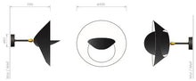 Petite Saturne Black Wall Mounted