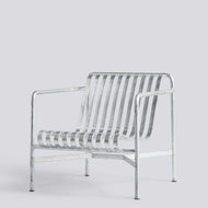 Palissade Lounge Chair Low - Galvanised
