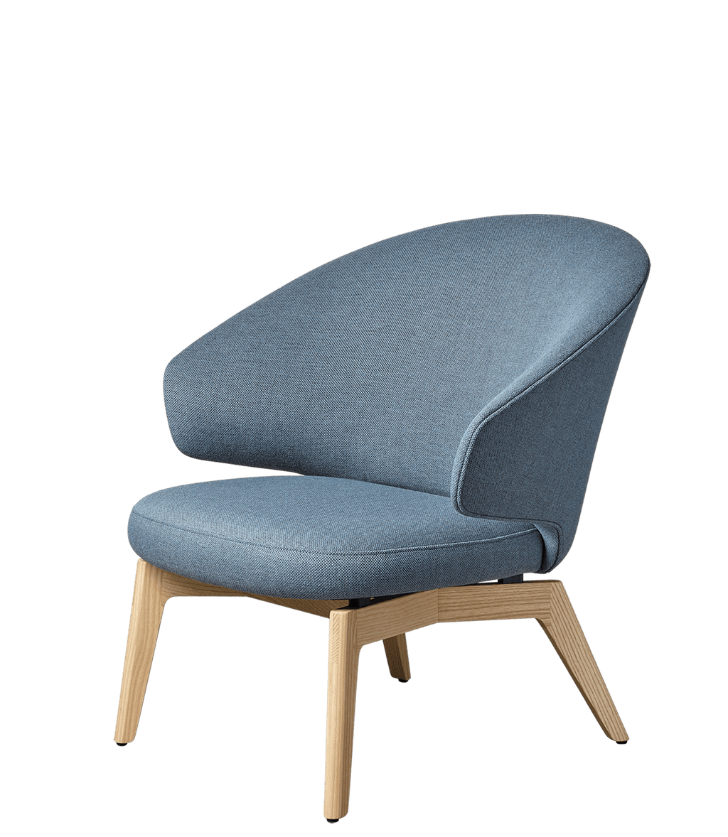 Let Lounge Chair - Wooden Legs